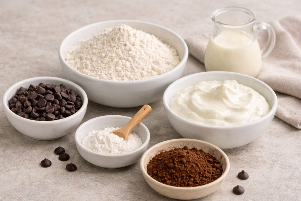 pangoccioli al cacao healthy in friggitrice ad aria, ingredienti