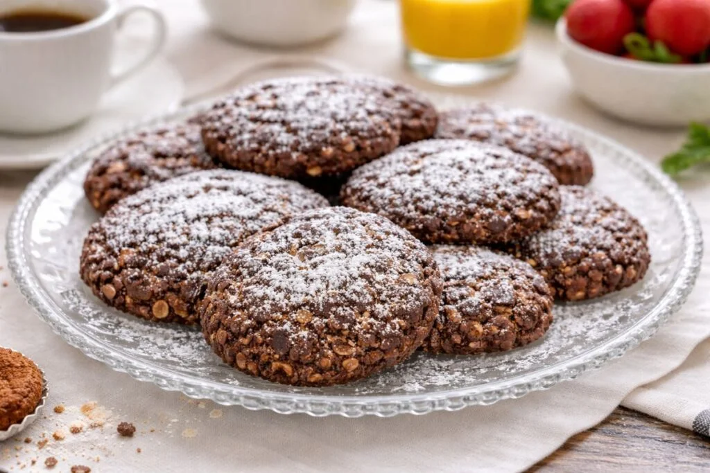 Biscotti di avena e cocco in friggitrice ad aria