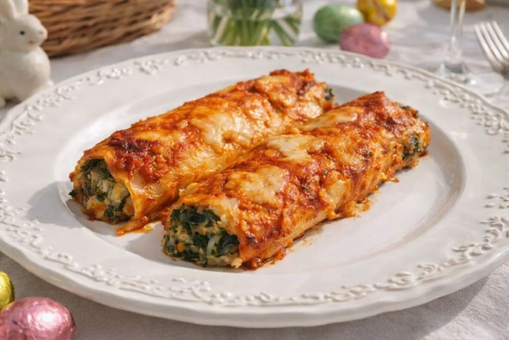 Cannelloni di crepes delle feste in friggitrice ad aria