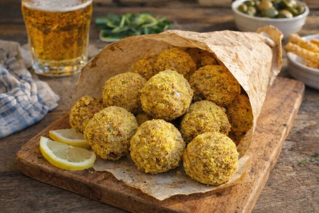 Crocche di tacchino e yogurt in friggitrice ad aria