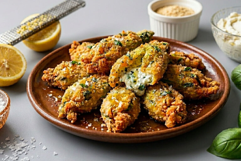 Senza uova né glutine e con un ripieno cremoso e fresco: i fiori di zucca in friggitrice ad aria