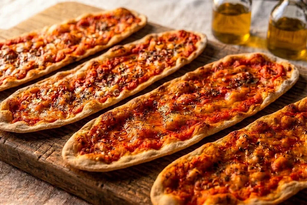 Lingue di pizza in friggitrice ad aria