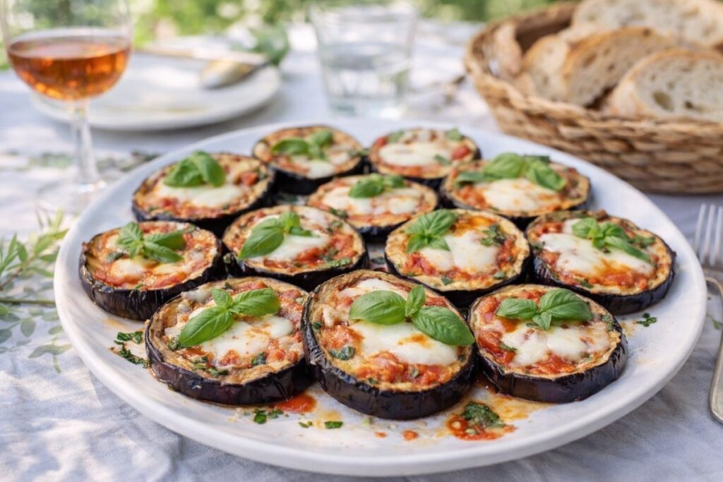 Pizzette di melanzane in friggitrice ad aria