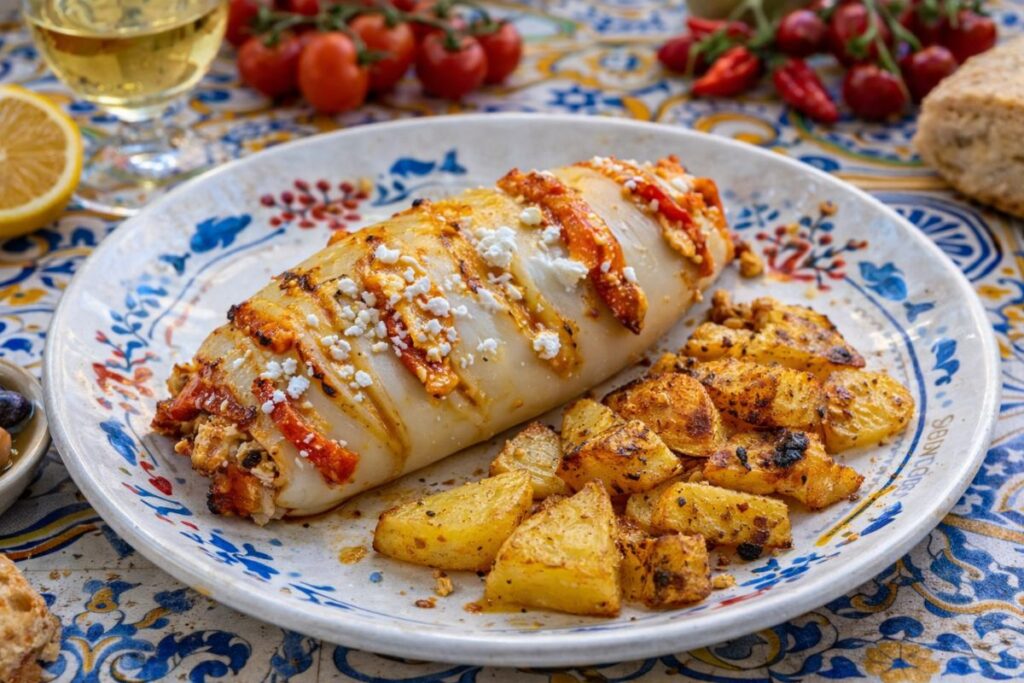 calamaro ripieni in friggitrice ad aria