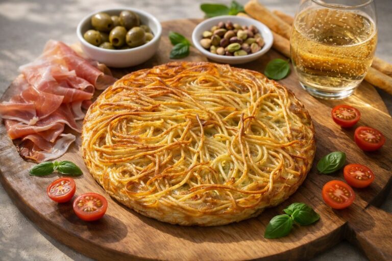 In cerca di una “golosità” light? Ecco la frittata di spaghetti in friggitrice ad aria
