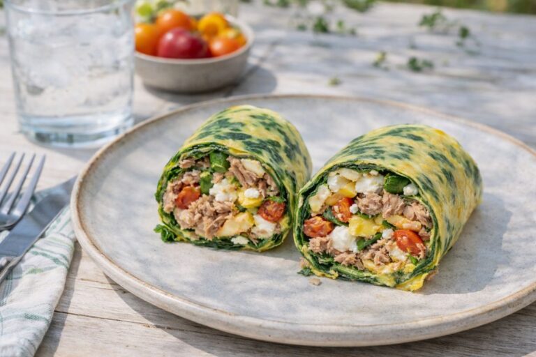 Cena a tavola in 10 minuti. Non ci credi? Prova questa frittata-wrap in friggitrice ad aria
