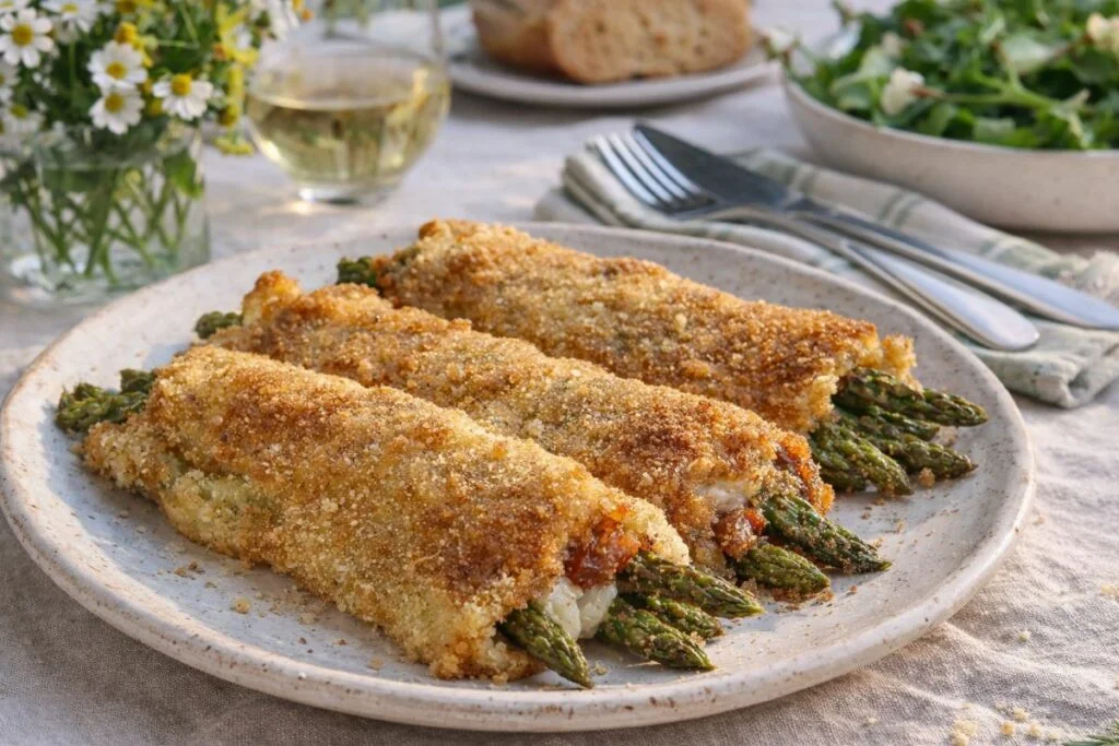 involtini di asparagi in friggitrice ad aria