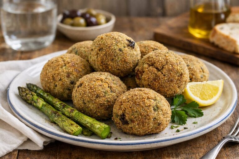 Facili quanto veloci, per i tuoi aperitivi primaverili: polpette di asparagi in friggitrice ad aria