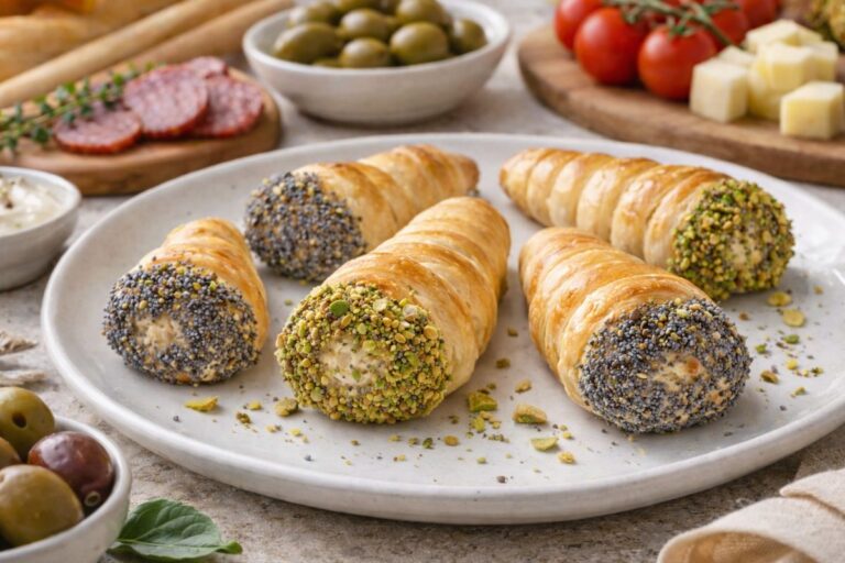 Con un rotolo di pasta sfoglia puoi preparare i cannoli salati in friggitrice ad aria (il ripieno è favoloso!)