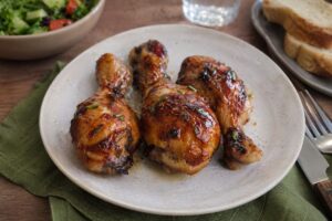 Cosce di pollo BBQ in friggitrice ad aria