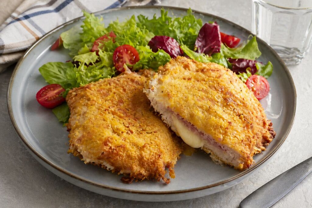 Cotolette di lonza ripiene in friggitrice ad aria