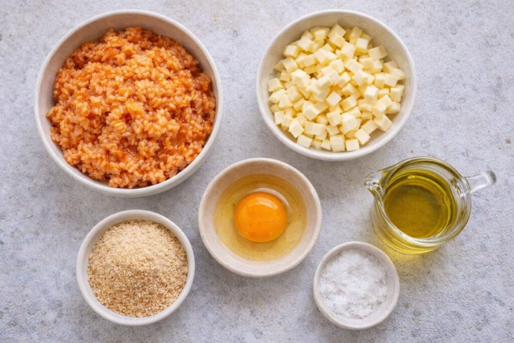 Crocchette di riso in friggitrice ad aria, ingredienti