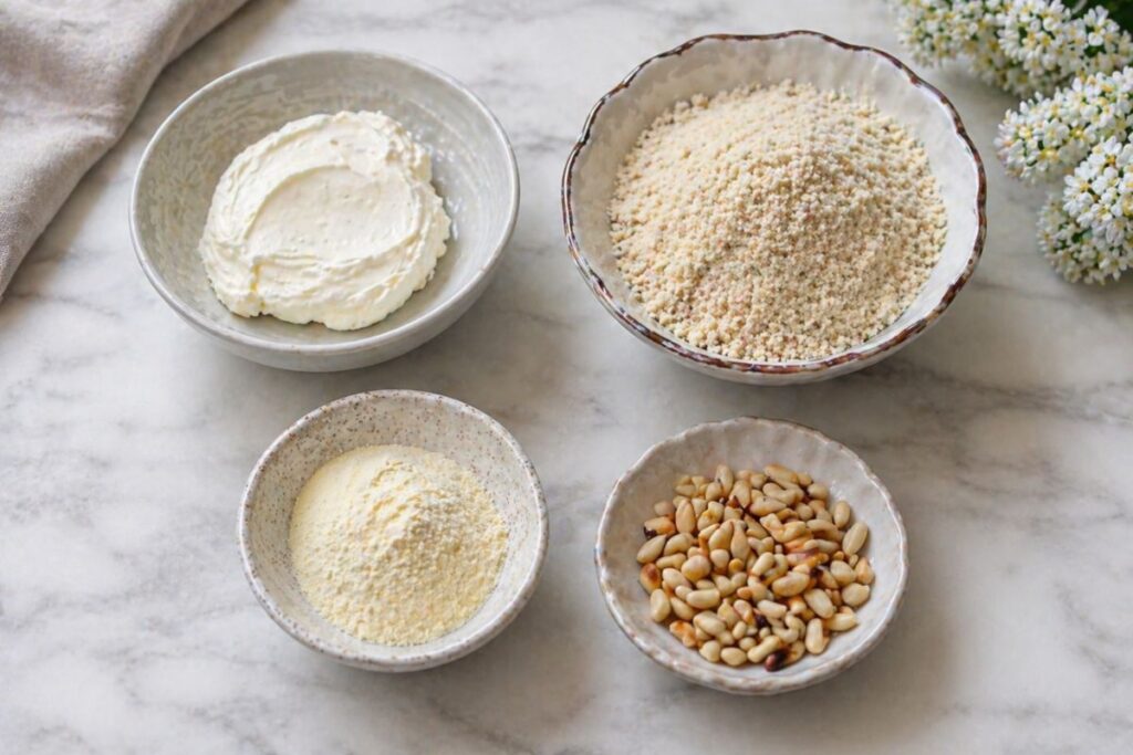 Crostatine keto in friggitrice ad aria, ingredienti