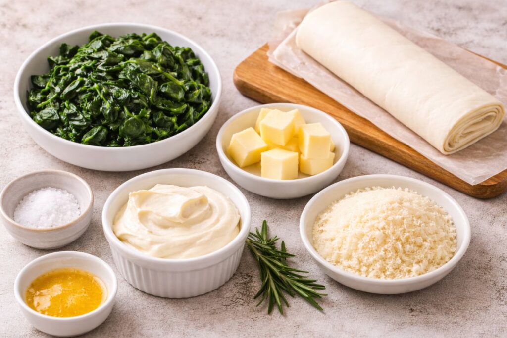 Cruffin salati in friggitrice ad aria, ingredienti