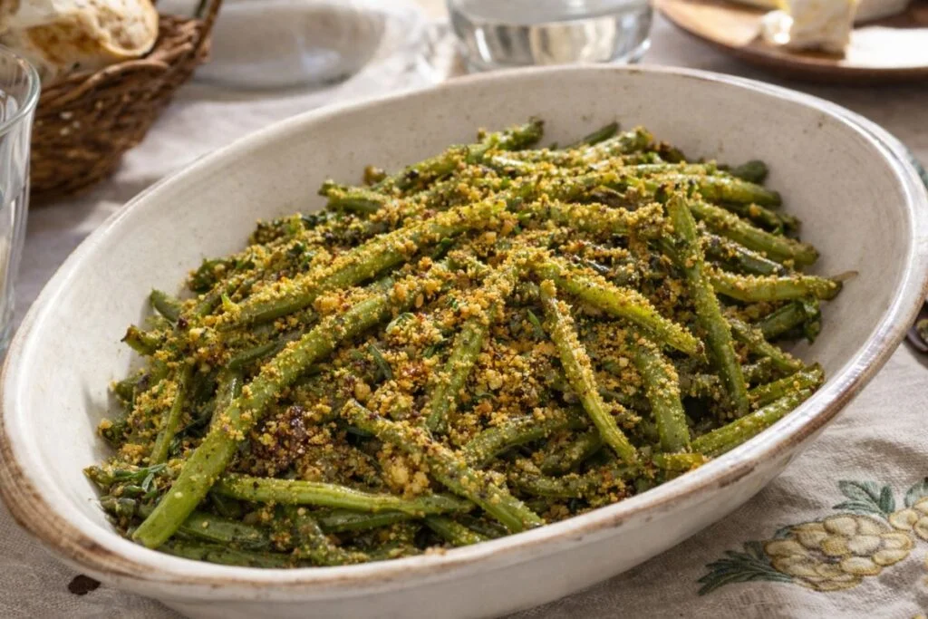 Fagiolini croccanti in friggitrice ad aria