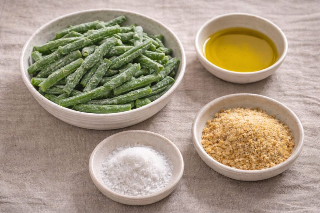 Fagiolini croccanti in friggitrice ad aria, ingredienti