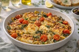 Feta e finocchi in friggitrice ad aria