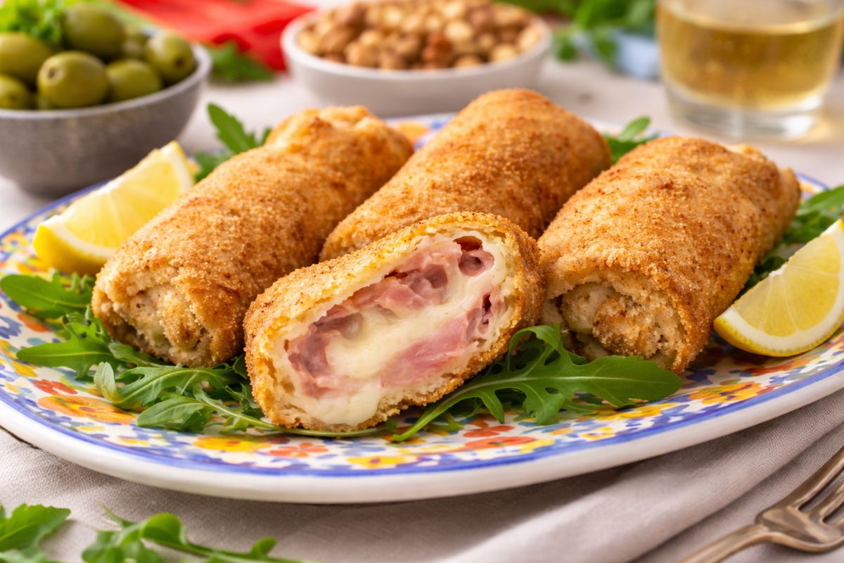 Involtini super veloci, ottimi per l’aperitivo: prova il ripieno filante in friggitrice ad aria