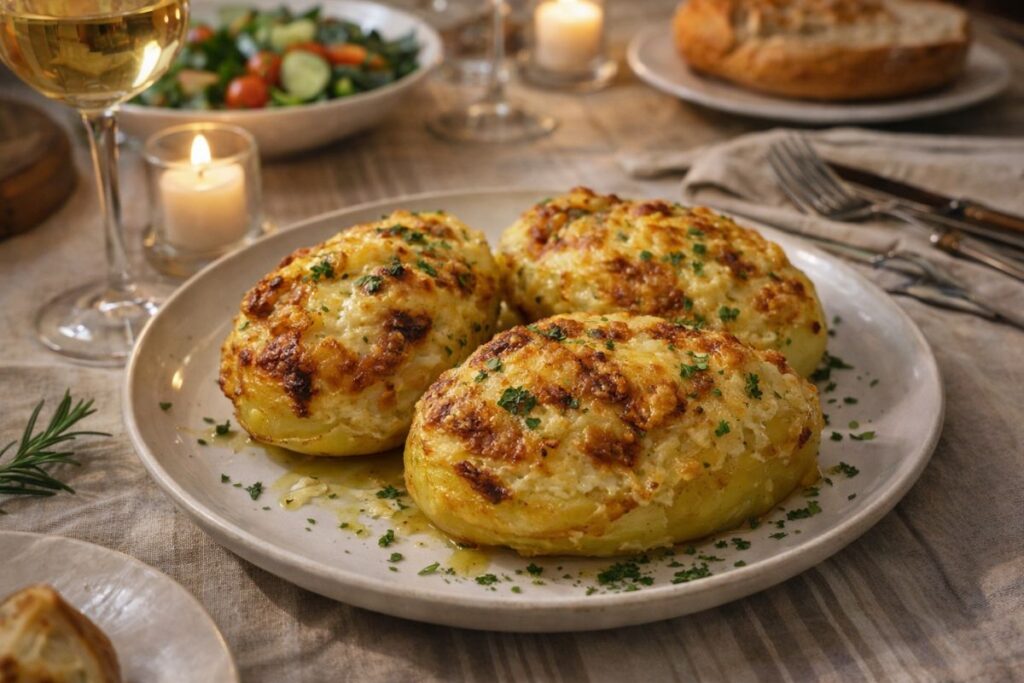 Patate ripiene in friggitrice ad aria