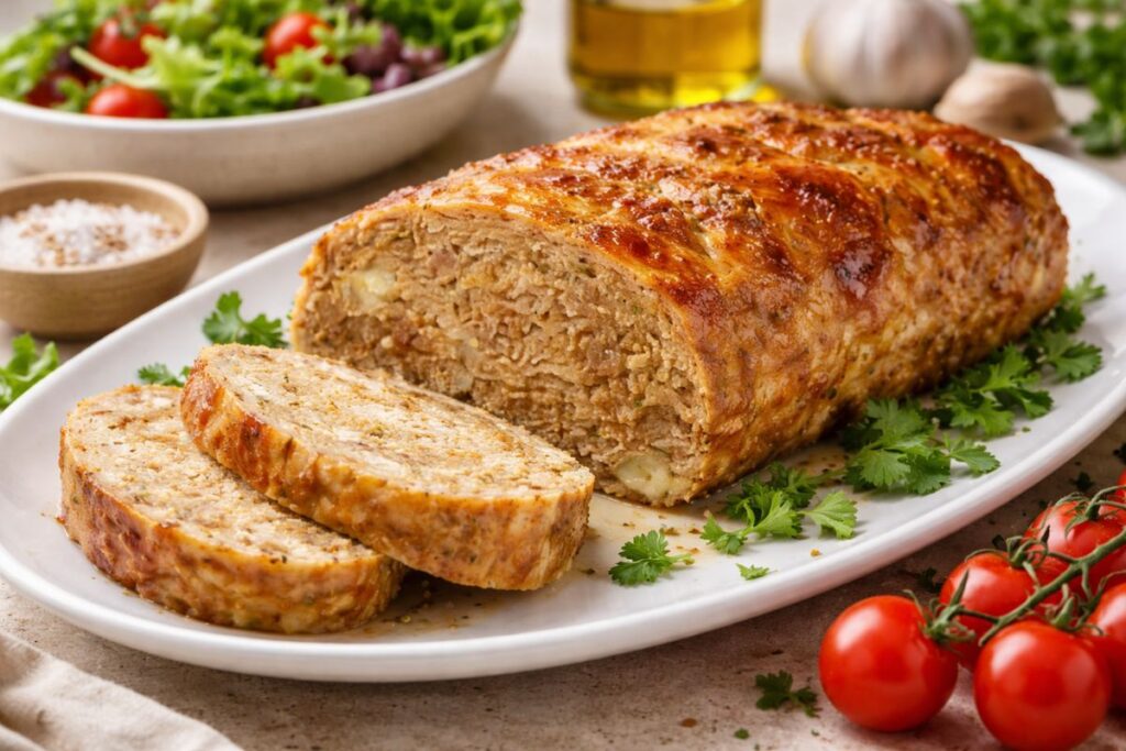 Polpettone di pollo in friggitrice ad aria