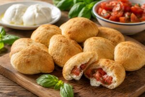 Bocconcini keto con ripieno caprese