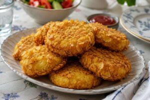 Burger di patate in friggitrice ad aria