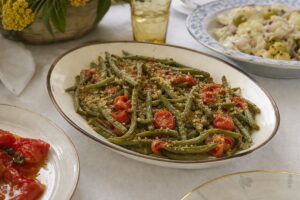 Fagiolini gratinati in friggitrice ad aria