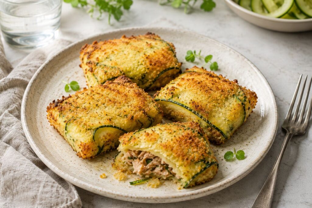 Fagottini di zucchine con ripieno di tonno