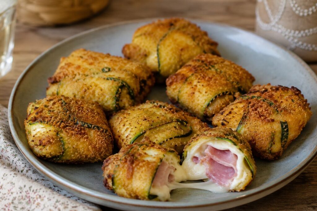 Fagottini di zucchine in friggitrice ad aria