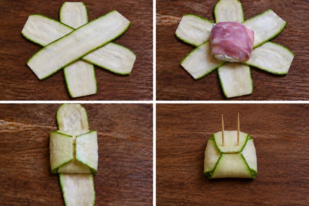 Fagottini di zucchine in friggitrice ad aria il procedimento Fagottini di zucchine in friggitrice ad aria, il procedimento