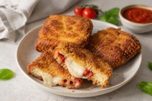 Mozzarelle in carrozza in friggitrice ad aria