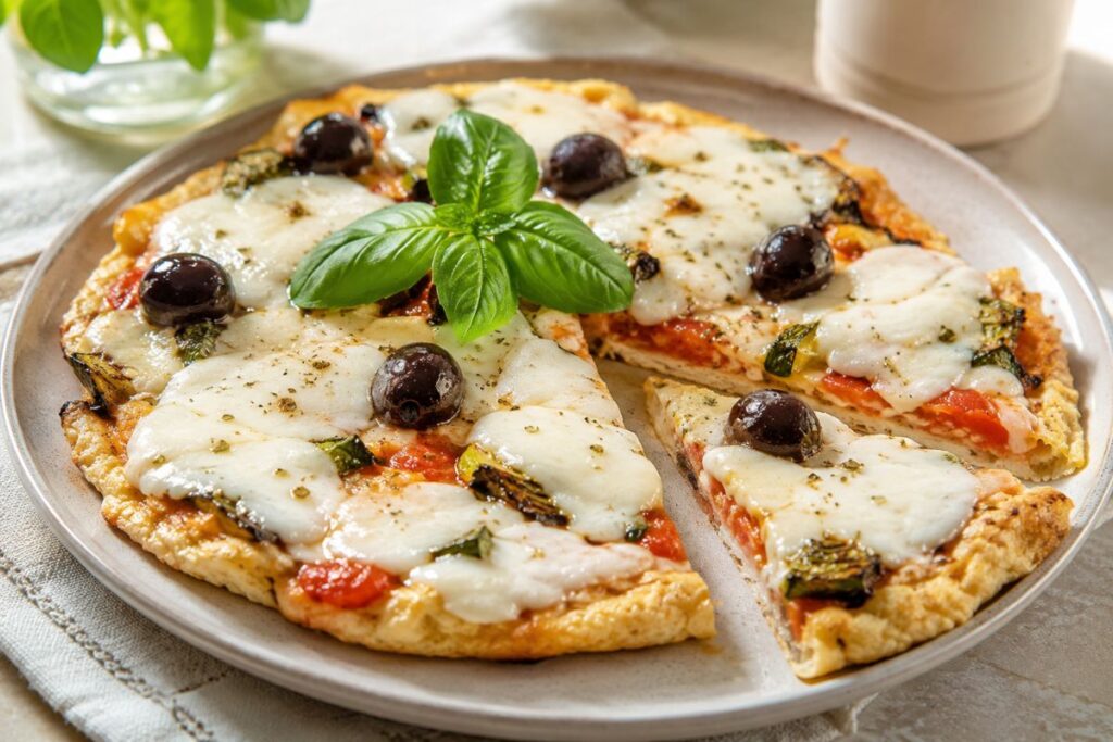 Pizza fit e proteica in friggitrice ad aria