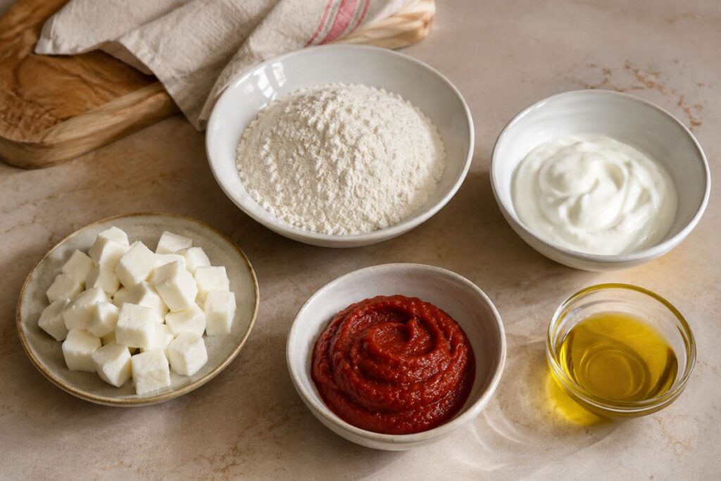 Bombette filanti in friggitrice ad aria, ingredienti