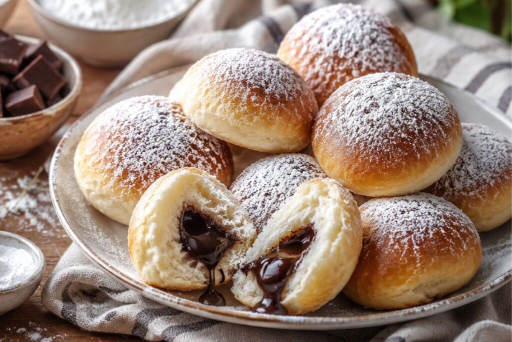 Brioche fit al cioccolato in friggitrice ad aria