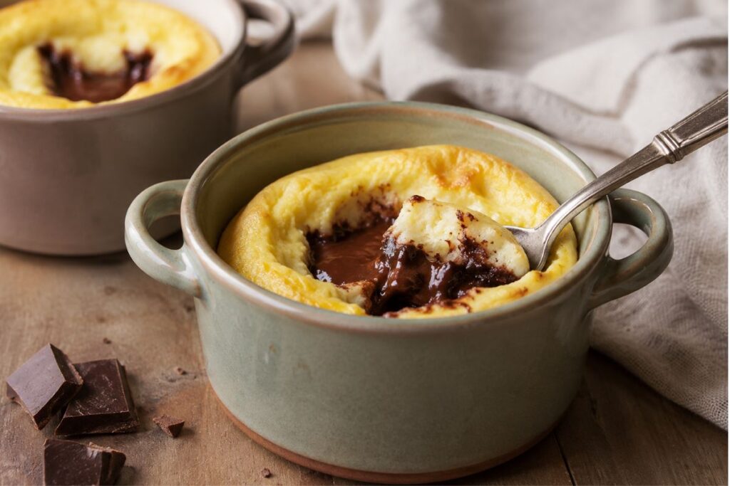 Cheesecake con cuore fondente in friggitrice ad aria