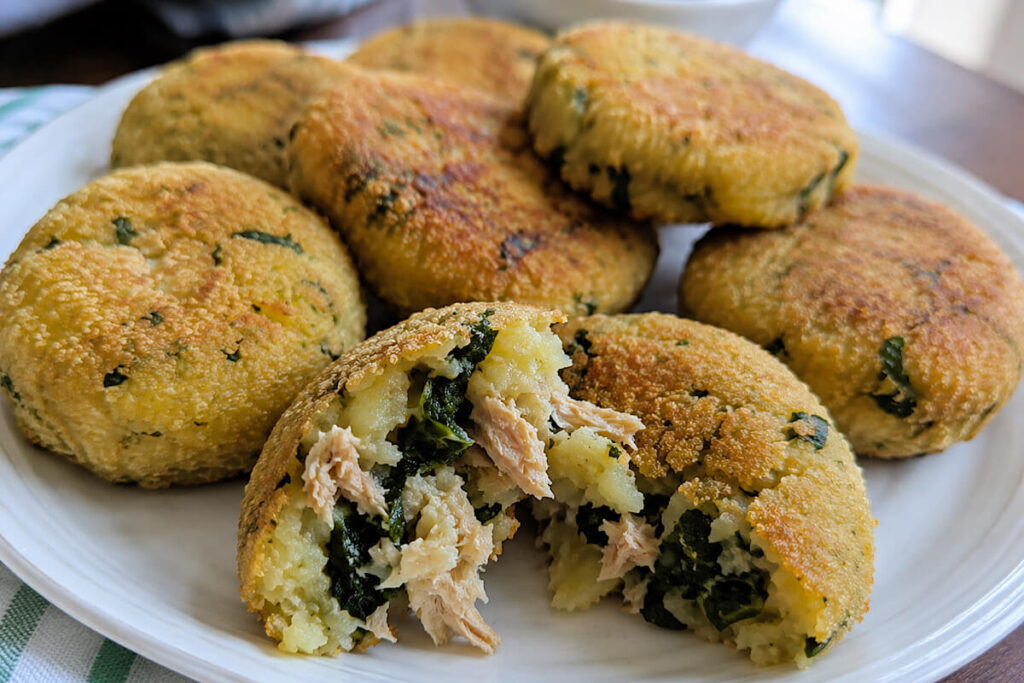 Crocchette di patata e tonno in friggitrice ad aria