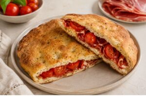 Focaccia low carb in friggitrice ad aria