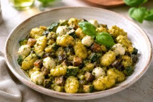 Insalata di gnocchi in friggitrice ad aria