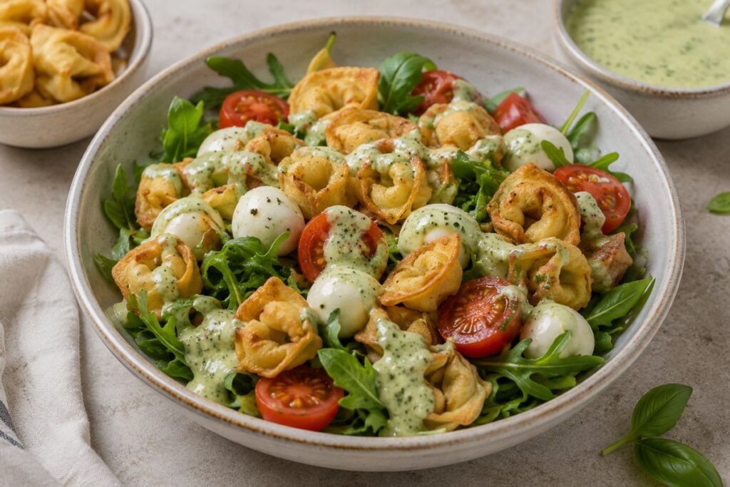 Insalata di tortellini in friggitrice ad aria