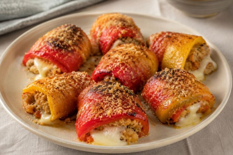Involtini in friggitrice ad aria: i peperoni avanzati non arrivano più al giorno dopo da quando li preparo così!