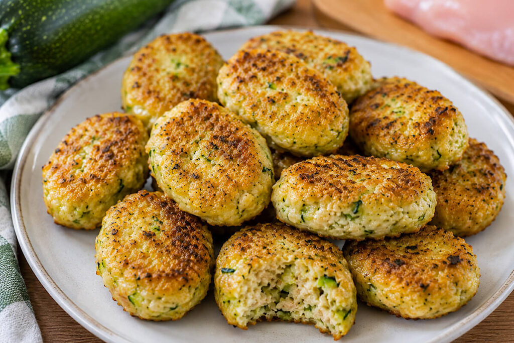 Nuggets di pollo alle zucchine in friggitrice ad aria