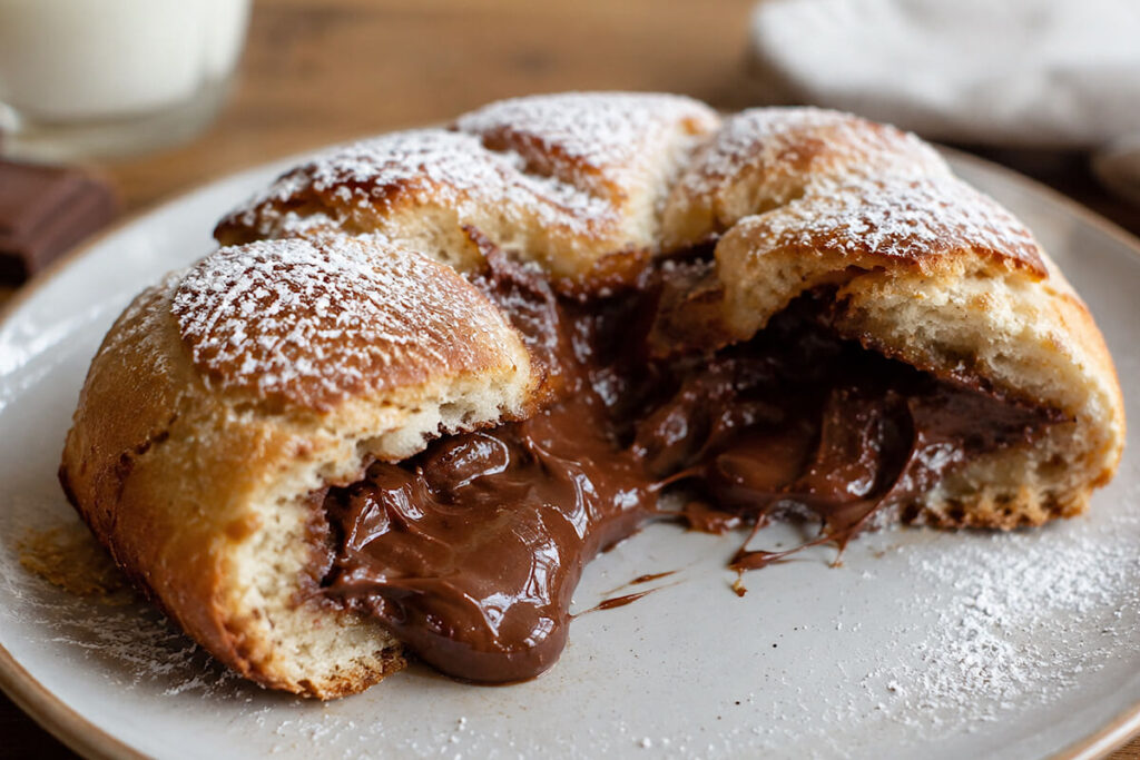 Pane e cioccolato in friggitrice ad aria