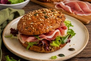 Panino di lenticchie in friggitrice ad aria