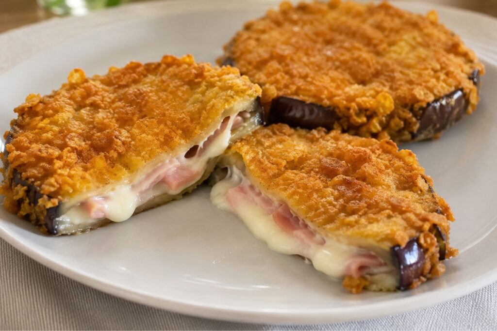 cordon bleu di melanzane light in friggitrice ad aria