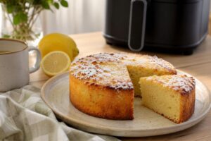 torta di ricotta in friggitrice ad aria