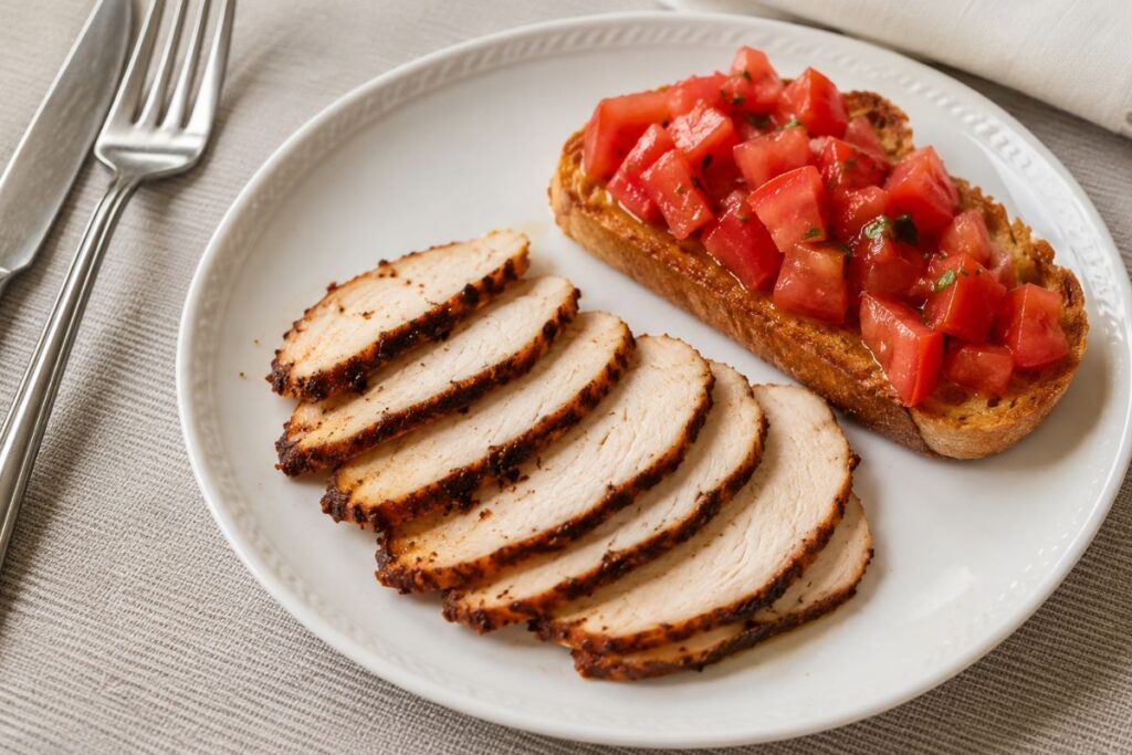 Affettato di pollo alla paprika in friggitrice ad aria