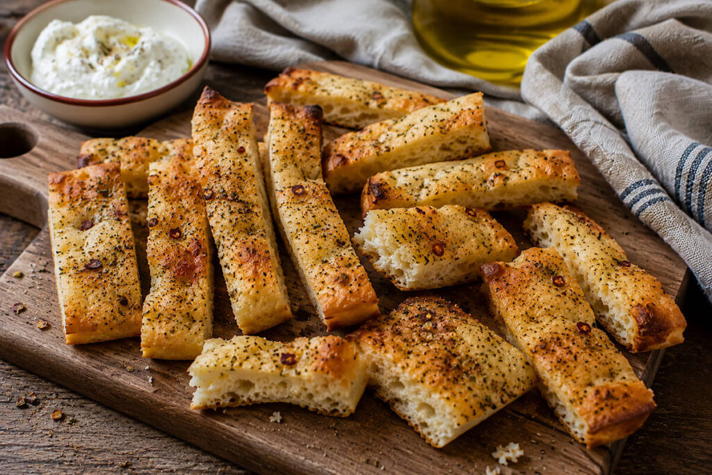 Bastoncini di pizza in friggitrice ad aria