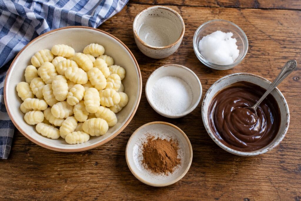 Finti churros con cioccolato fuso in friggitrice ad aria ingredienti Finti churros con cioccolato fuso in friggitrice ad aria, ingredienti