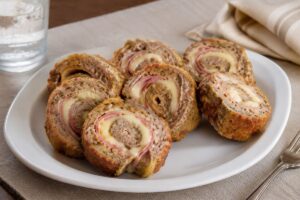 Girelle di carne ripiene in friggitrice ad aria