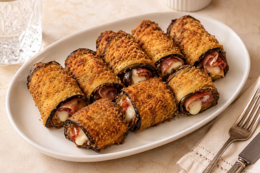 Involtini di melanzane in friggitrice ad aria